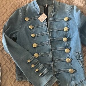 Free people blue jean jacket